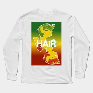 Feather Bangs Hair poster Long Sleeve T-Shirt